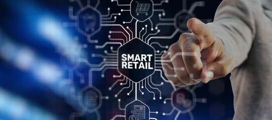 Smart retail management system. Omni channel concept