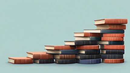 An illustration showing the importance of financial education with visuals of books online courses and mentorship opportunities Stock Photo with copy space