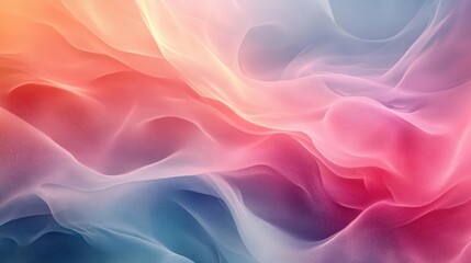 Vibrant, surreal, flowing artwork featuring abstract waves with pink, blue and purple hues.