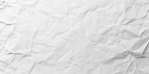 Fototapeta premium White crumpled paper texture background 