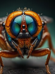 Closeup Macro Photograph Bugs _4 Generative AI