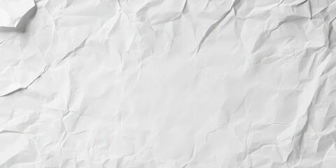 Fototapeta premium White crumpled paper texture background 