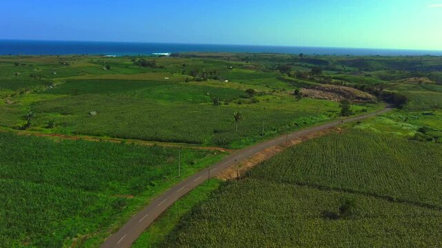 Ocean beach  lombok Mountine nature road motorcycle touring boat