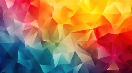 Fototapeta premium Vibrant, kaleidoscopic artwork featuring abstract shapes and bright colors.