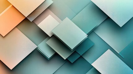 Obraz premium Modern digital artwork with geometric shapes and colors.