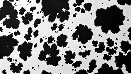 background texture black and white cow hide
