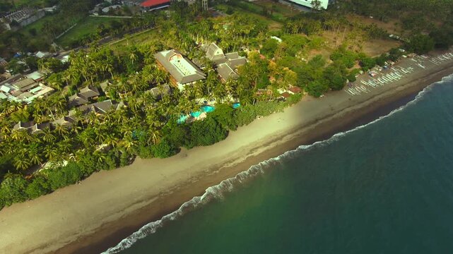 Ocean beach  lombok Mountine nature road motorcycle touring boat
