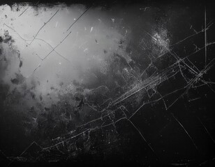 Dusty scratched and scanned old film texture with cracks. Generative Image