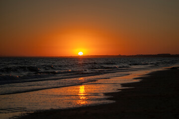Atardecer en la playa