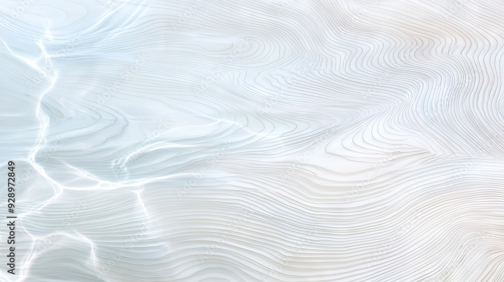 Poster   White background with wavy lines in center and white background with wavy lines in the middle
