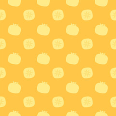 Persimmon pattern background. Persimmon icon or symbol. vector wallpaper.