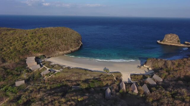 Ocean beach  lombok Mountine nature road motorcycle touring boat