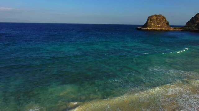 Ocean beach  lombok Mountine nature road motorcycle touring boat