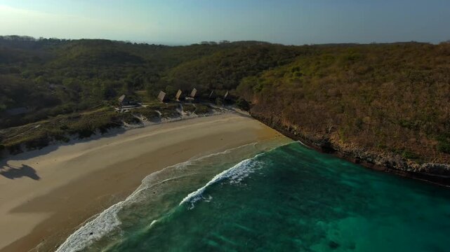 Ocean beach  lombok Mountine nature road motorcycle touring boat