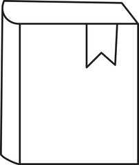 open book vector icon set. study text book pages symbol. brochure or flyer manual sign. library novel publication book icon set. in black and white color