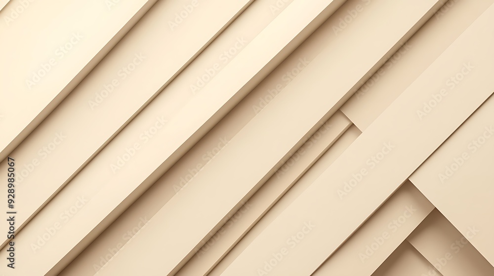 Aufkleber earthy abstract 3d render with angular lines and soft gradients