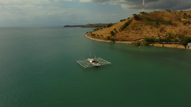 Ocean beach  lombok Mountine nature road motorcycle touring boat