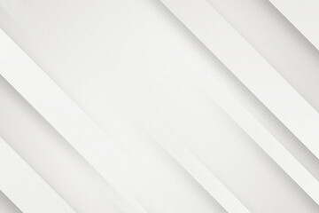 Obraz premium Abstract geometric white and gray stripes diagonal lines Background design Technology and modern concept. White and grey minimal and elegant background with subtle dust grain noise effect texture.