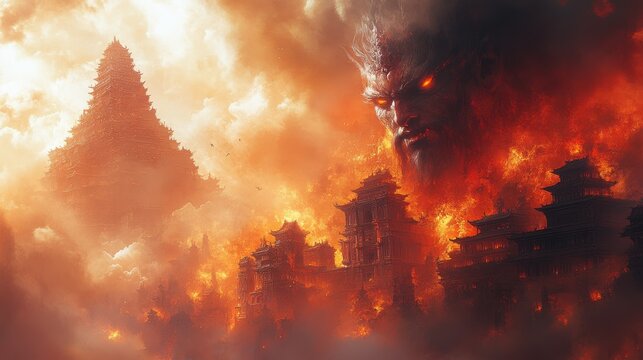 Asura A demon-like being with a menacing appearance