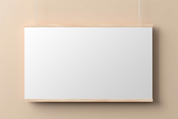 PNG  hanging wooden frame, transparent background