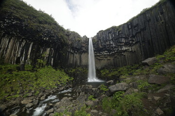 svartifoss waterfall, iceland