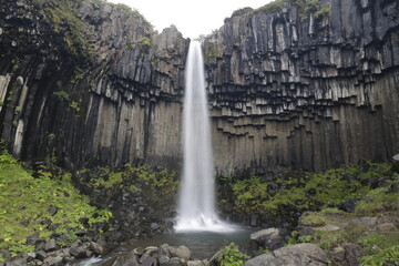 svartifoss waterfall, iceland