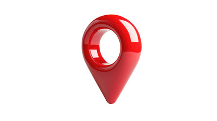 Obraz premium 3d location icon isolated on transparent background, PNG File, Graphics resources 