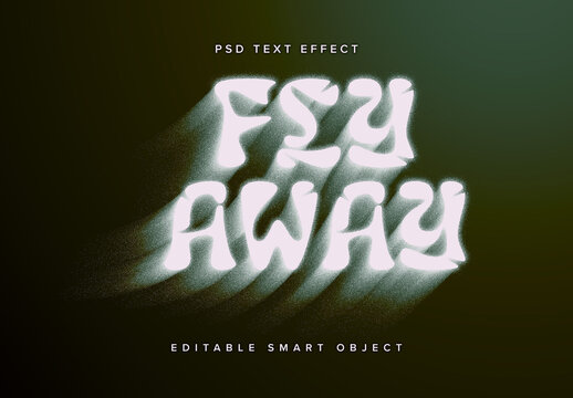 Dissolving Text Effect Mockup