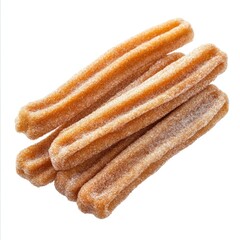 Close-up of Four Golden Brown Churros Covered in Sugar