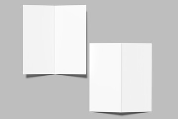 dl bifold brochure blank mockup