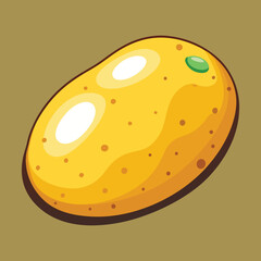 illustration of a potato vegetable