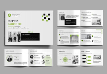 Business Brochure Design Template Landscape