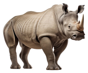 Obraz premium PNG One-horned rhino wildlife animal mammal.