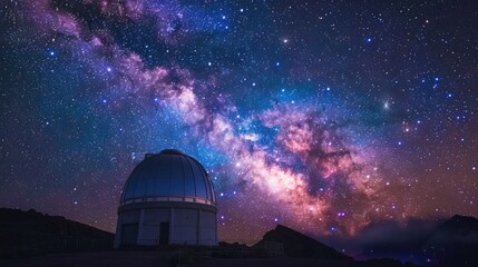 Milky Way Over Observatory