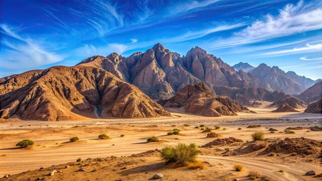 Mountain view in the Sinai desert in Dahab, mountain, view, Sinai, desert, Dahab, nature, landscape, scenic