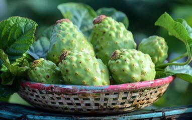 Fototapeta premium a bowl of green fruit. 