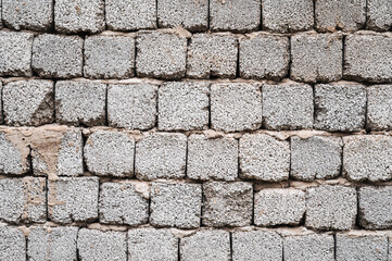 Cinder block background and wall texture.