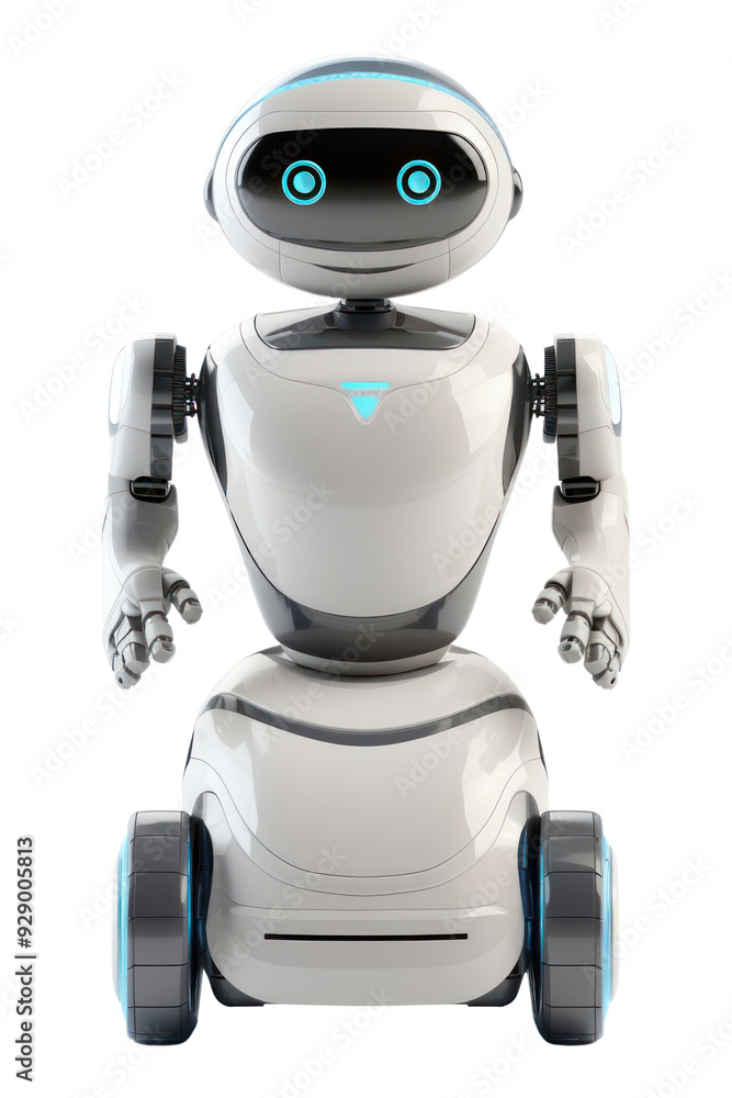 Poster png robot white background technology futuristic.