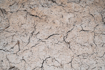 Clay adobe wall with straw for texture and background