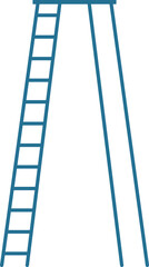Ladder icon. Staircase symbol. Steps color sign