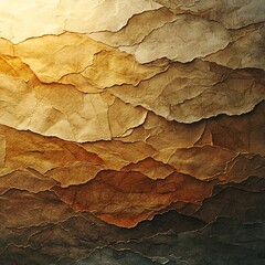 Fototapeta premium Textured Layered Composition of Recycled Materials Showcasing Eco Friendly Sustainability 