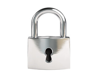 Naklejka premium a silver padlock with a keyhole