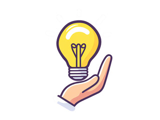 a hand holding a light bulb