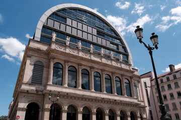 National Opera on sunny summer day. Lyon, France.