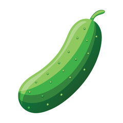 cucumber isolated on white