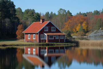 Fototapeta premium Autumn In Sweden