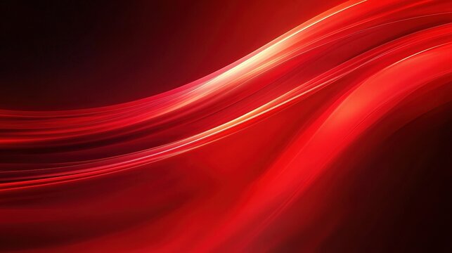 Crimson Wave Abstract: Dynamic red curves create a vibrant, energetic abstract background. Perfect for designs needing a bold, passionate feel.