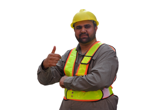 industrial plant maintenance engineering on transparent background,PNG..