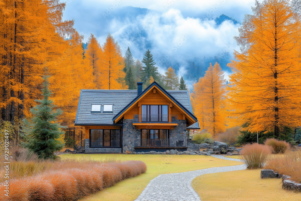 Wall mural Autumn Real Estate