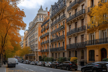 Fototapeta premium Madrid Autumn